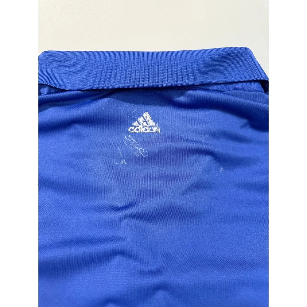 Adidas Golf Polo Shirt Men's Medium Blue Pinehurst 1895 Performance Puremotion‎